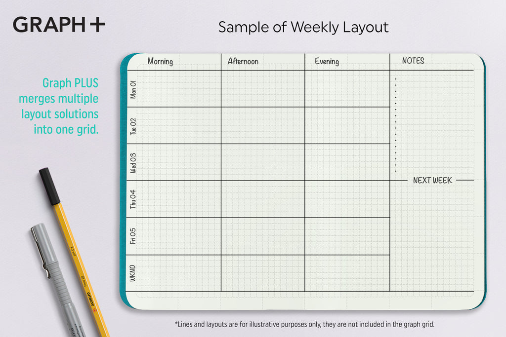 TOMOE RIVER 68gsm - GRAPH PLUS Grid - A5 Size - 120 pages - handmade by goodINKpressions