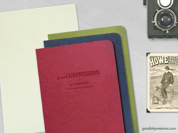 Field Notes 120 pages - 68gsm Tomoe River CREAM - 002 - handmade by goodINKpressions