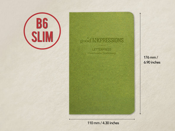 B6 Slim 80 pages notebook - Clairefontaine paper - 014 - handmade by goodINKpressions