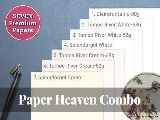 Paper Heaven Combo Sample Book - handmade by goodINKpressions