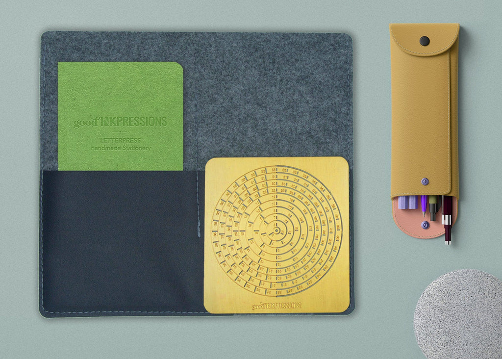 Set of three BULLET JOURNAL STENCILS - Brass Metal Stencil. - handmade by goodINKpressions