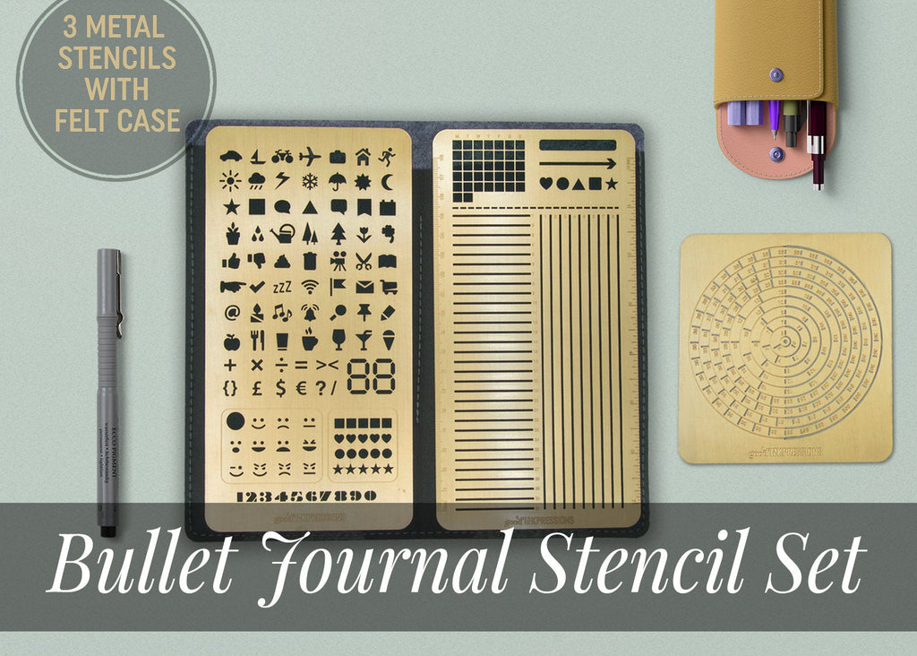 Bullet journal stencil