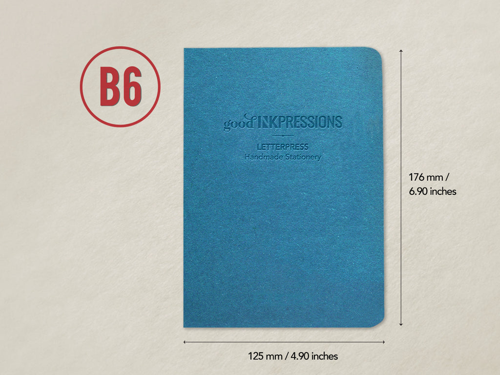 B6 160 pages - 52gsm Tomoe River CREAM - 004  - handmade by goodINKpressions