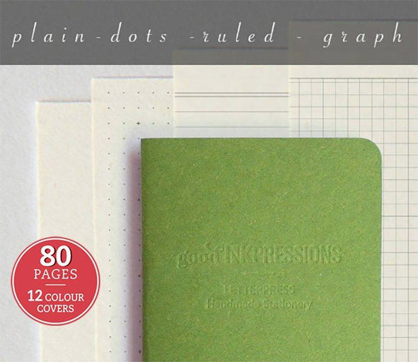 Regular 80 pages notebook - Clairefontaine paper - 014  - handmade by goodINKpressions