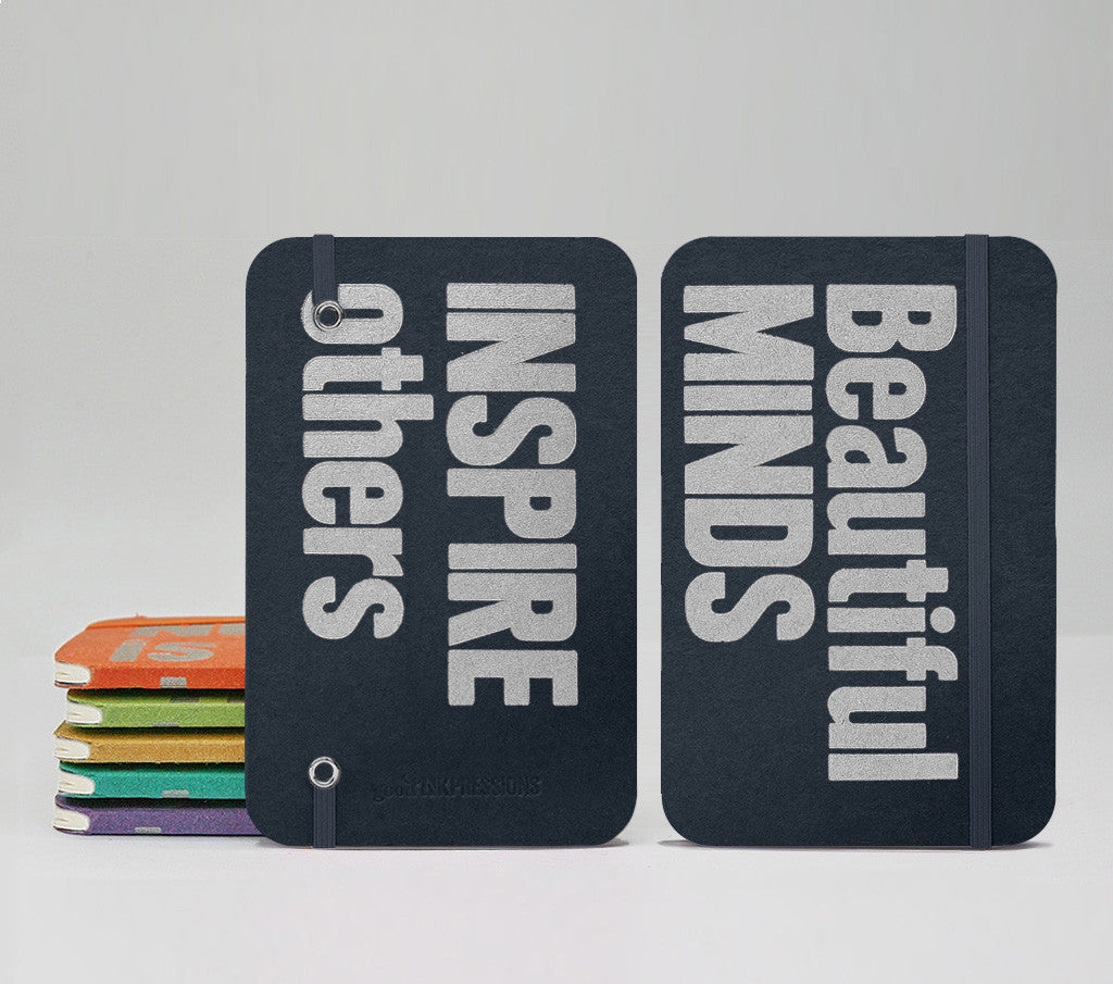 Beautiful MINDS INSPIRE Others Fountain Pen Notebooks - handmade by goodINKpressions