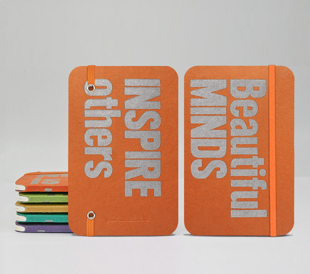 Beautiful MINDS INSPIRE Others Fountain Pen Notebooks - handmade by goodINKpressions