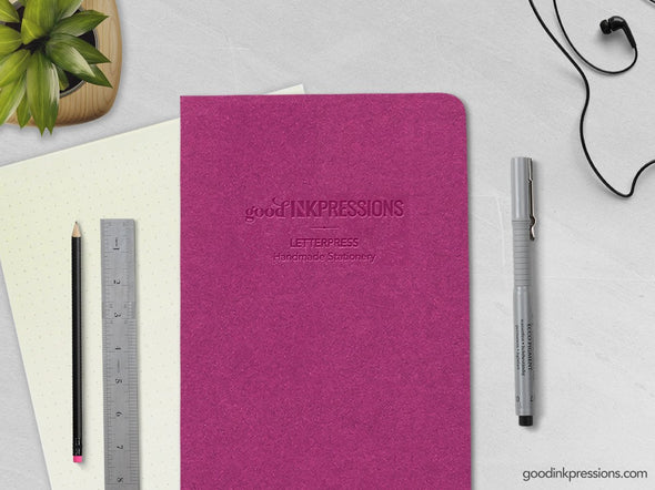 Cahier 60 pages, 68gsm Tomoe River WHITE - 007  - handmade by goodINKpressions