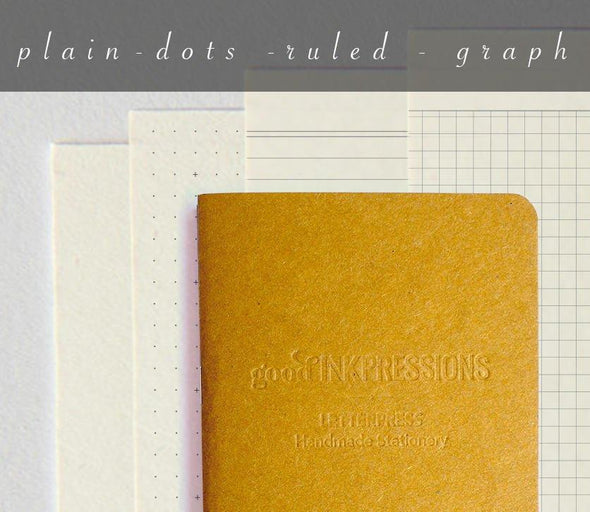 A6 60 page, CLAIREFONTAINE paper - TN Insert - 015  - handmade by goodINKpressions