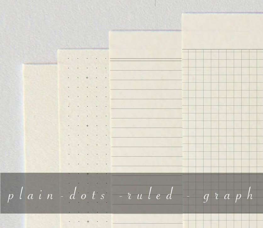 80 Pages- TOMOE RIVER Cream Midori Inserts Fountain Pen Notebooks - handmade by goodINKpressions
